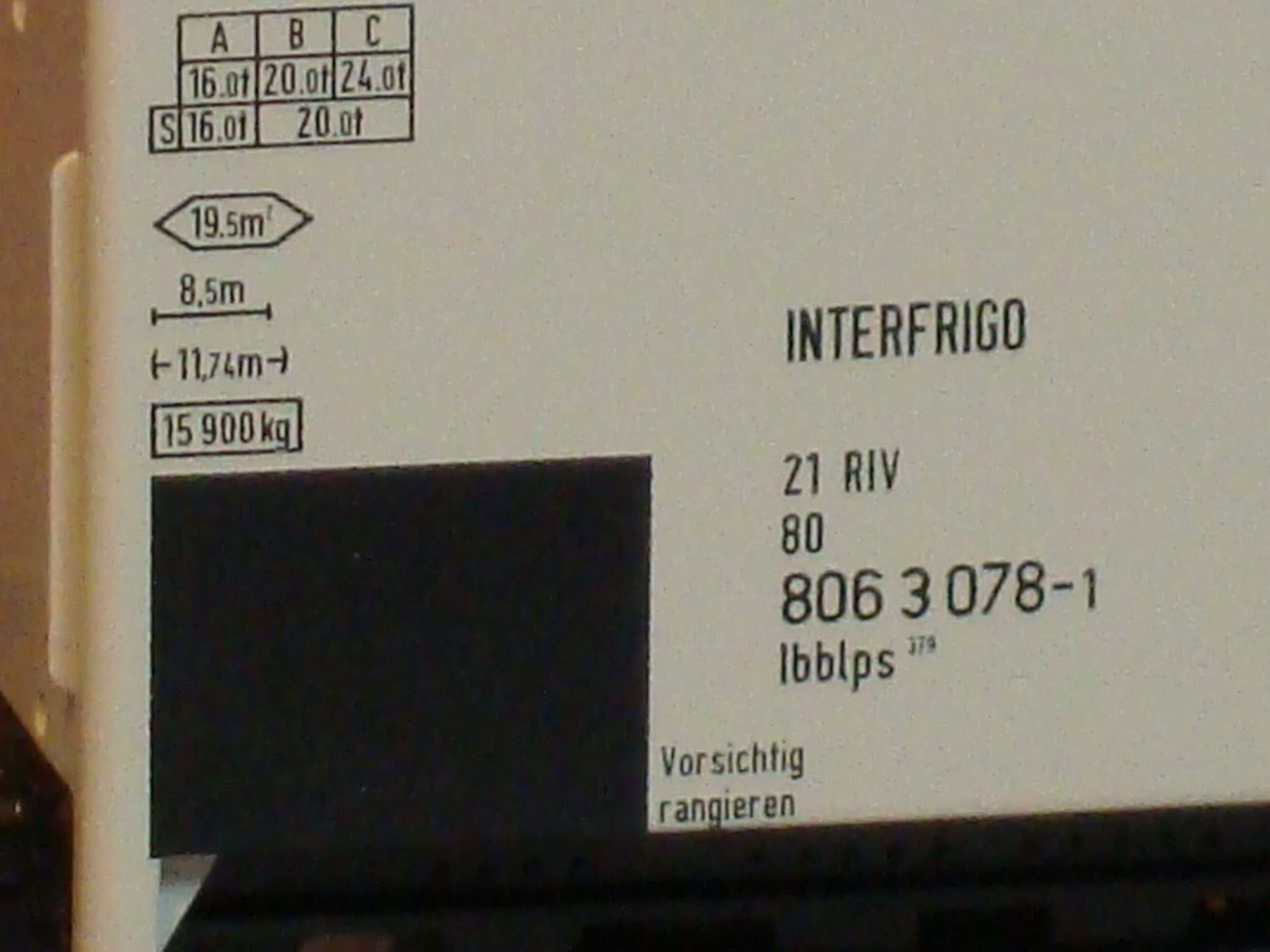 Roco H0 - Vagão Refrigerado "Interfrigo", DB Alemanha