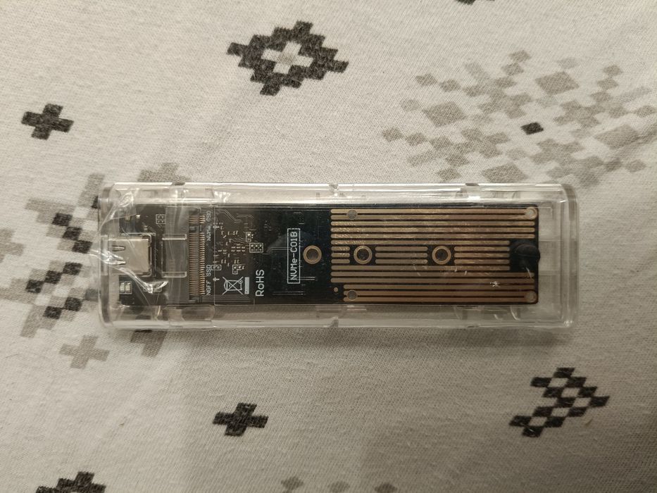 Obudowa na dysk M2 NVMe/NGFF 10Gbps PCIE/SATA - oba standardy