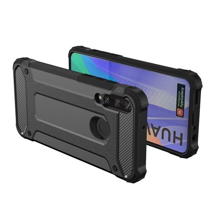 Hybrid Armor Pancerne Hybrydowe Etui Pokrowiec Huawei Y6P Niebieski