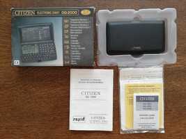 Citizen DQ-2000 Electronic Diary 32KB elektroniczny notes komplet