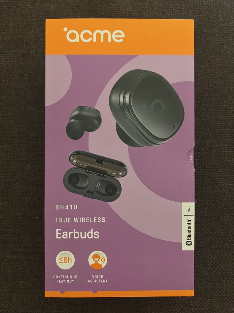Słuchawki bezprzewodowe acme bh410 true wiraless Earbuds