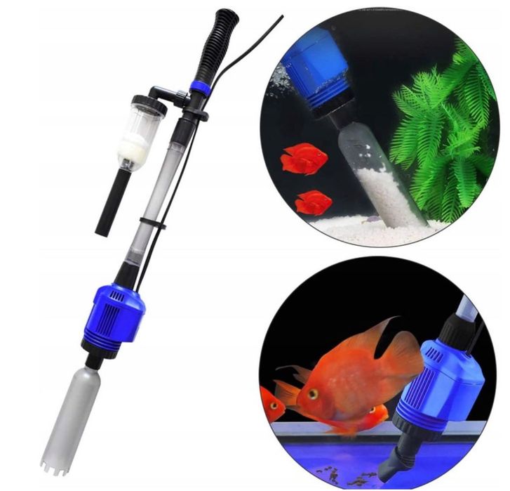 Odmulacz elektryczny do dna akwarium, HXS-03 20W z pompą 1000l/h