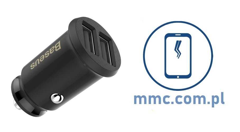 Baseus Circular inteligentna ładowarka samochodowa 2x USB QC3.0
