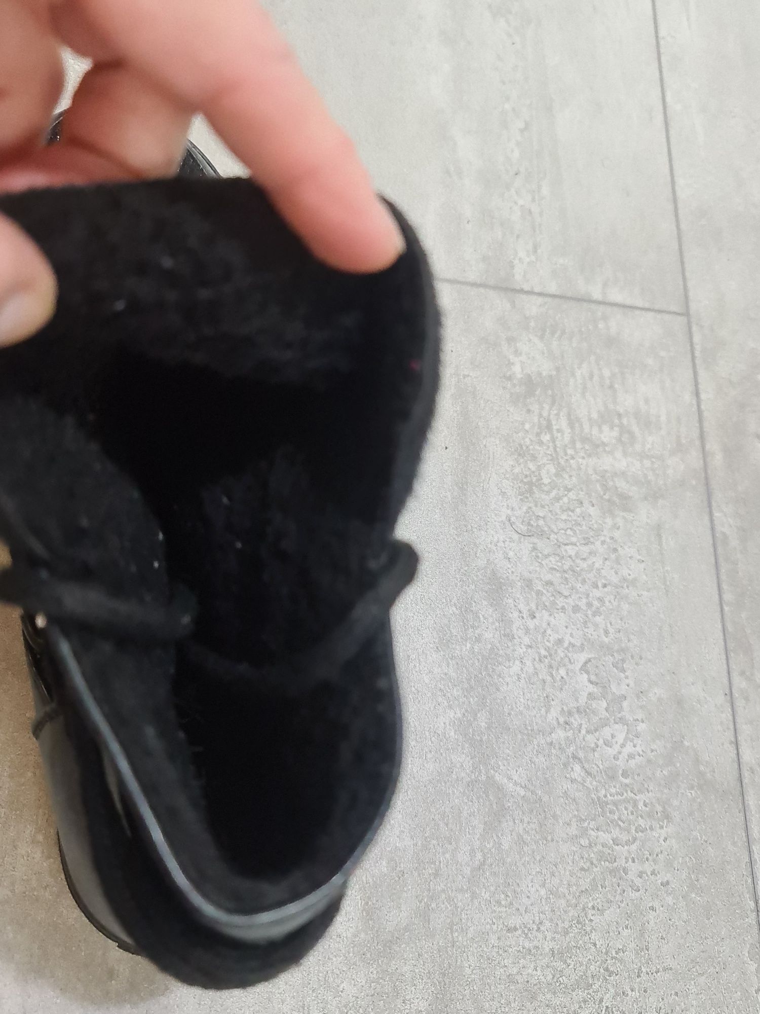 Czarne botki kozaki ocieplane r. 36 wkładka 22,5 cm Nly Shoes