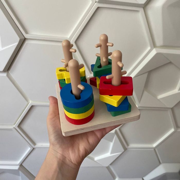 Игрушки сортер деревянный  пазлы деревянные фигурки сенсорные мячики