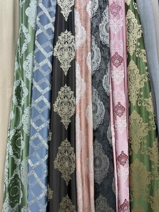 Штори корона льон блекаут класика батист мікровелюр петек вільвет