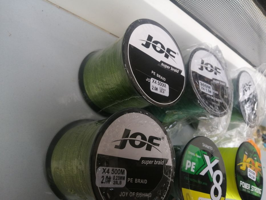 6x plecionka wędkarska 300m i 500m 0.23mm i mniejsze przekroje