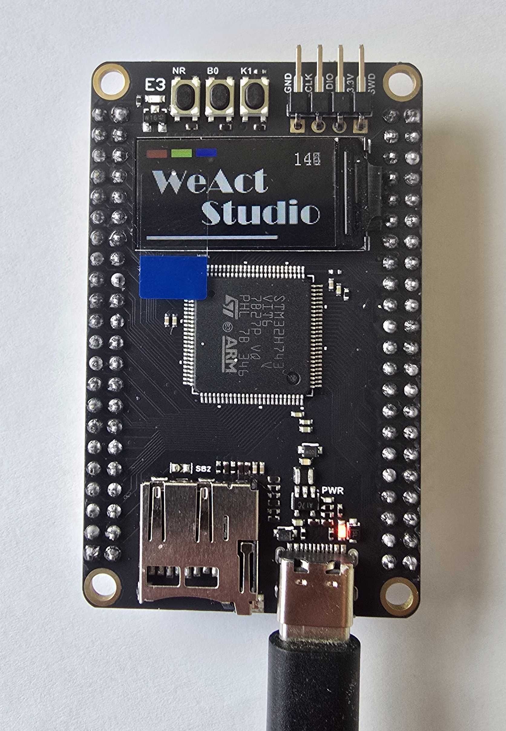 Плата розробника STM32H743VIT6 з екраном TFT 0.96 WeAct