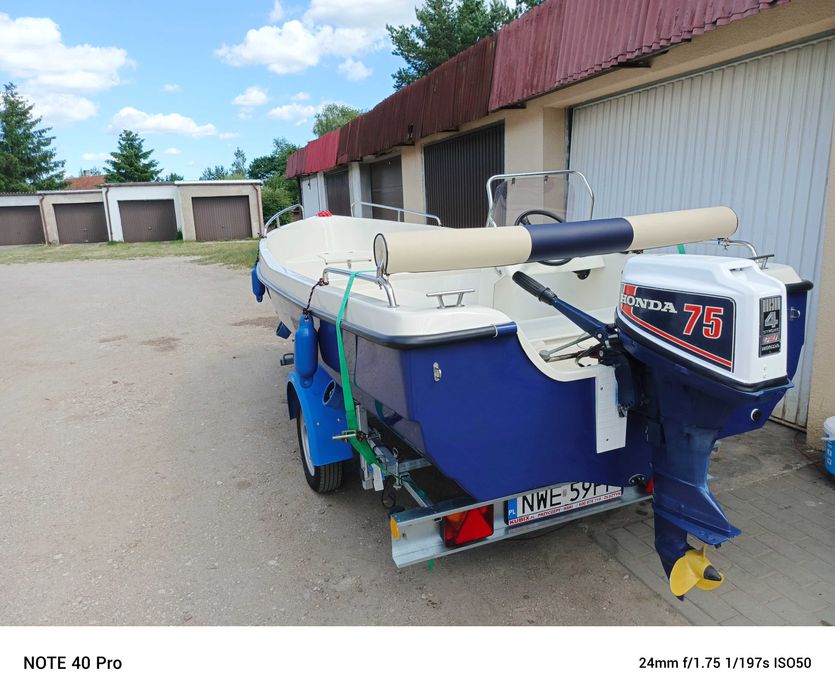 Sprzedam łódź wiosłowo - motorową ROXA 430