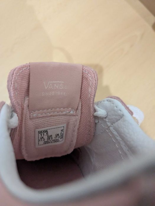 Vans rosa criança tam. 28 – novos na caixa
