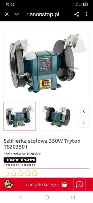 Sprzedam sprawną szlifierka stołowa 350W 2950obr