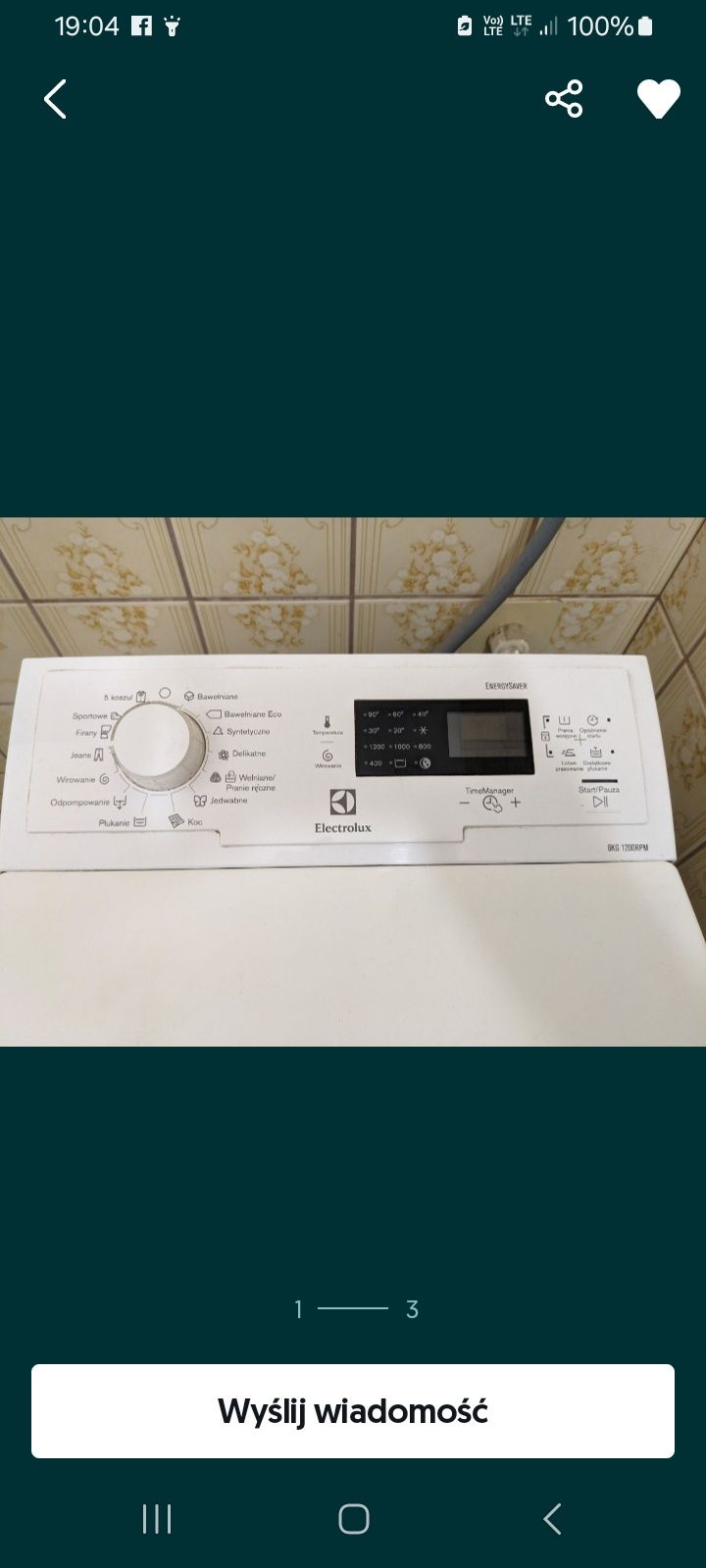 Super zadbana sprawna zmywarka Amica Szerokość 60cm