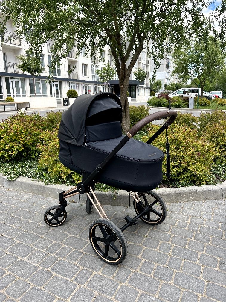 Cybex priam rose gold + автолюлька