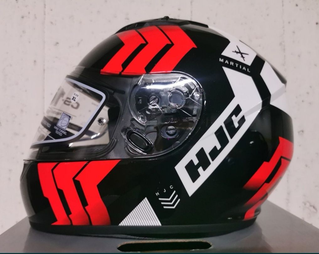 Capacete HJC CS 15 Martial Black / White / Red( L )( NOVO )