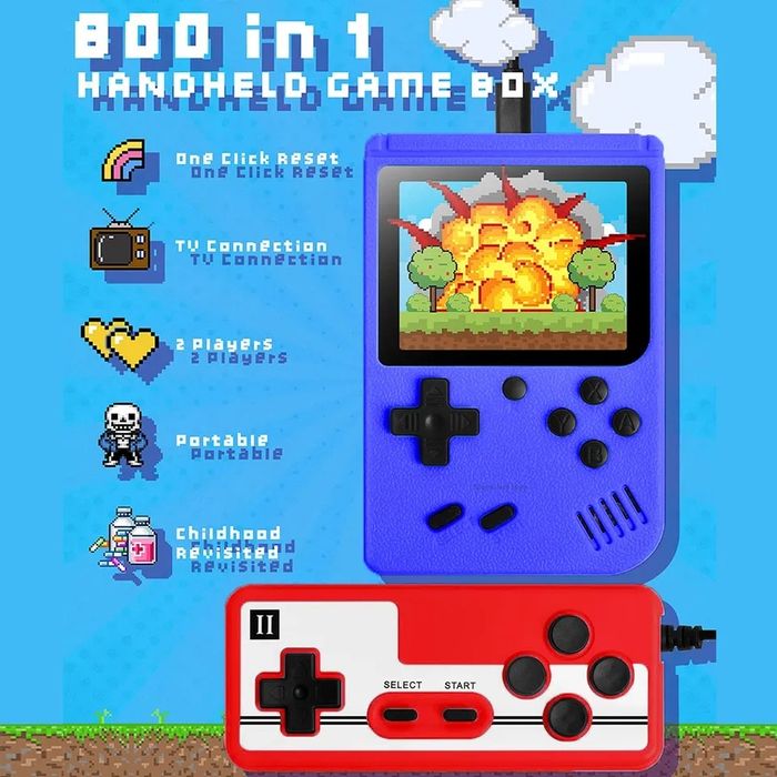 Mini Consola Retro Portátil com 500 jogos Arcade