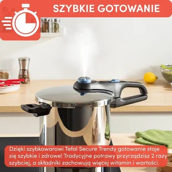 Szybkowar TEFAL NOWY!!! Secure Trendy 4L