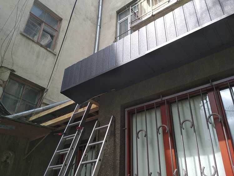 Кровельные работы. Ремонт крыши дома, балкона. Устранение течи. Фасад.