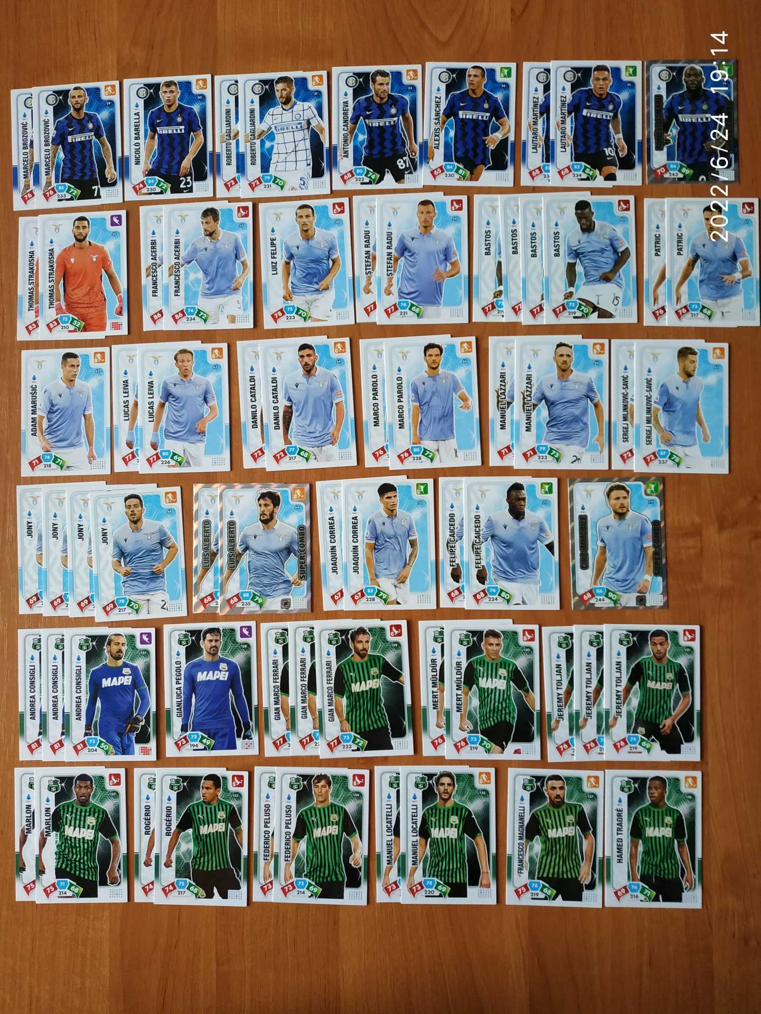 Panini Calciatori Adrenalyn XL 2020/21 - zestaw 419 kart (Top Player)