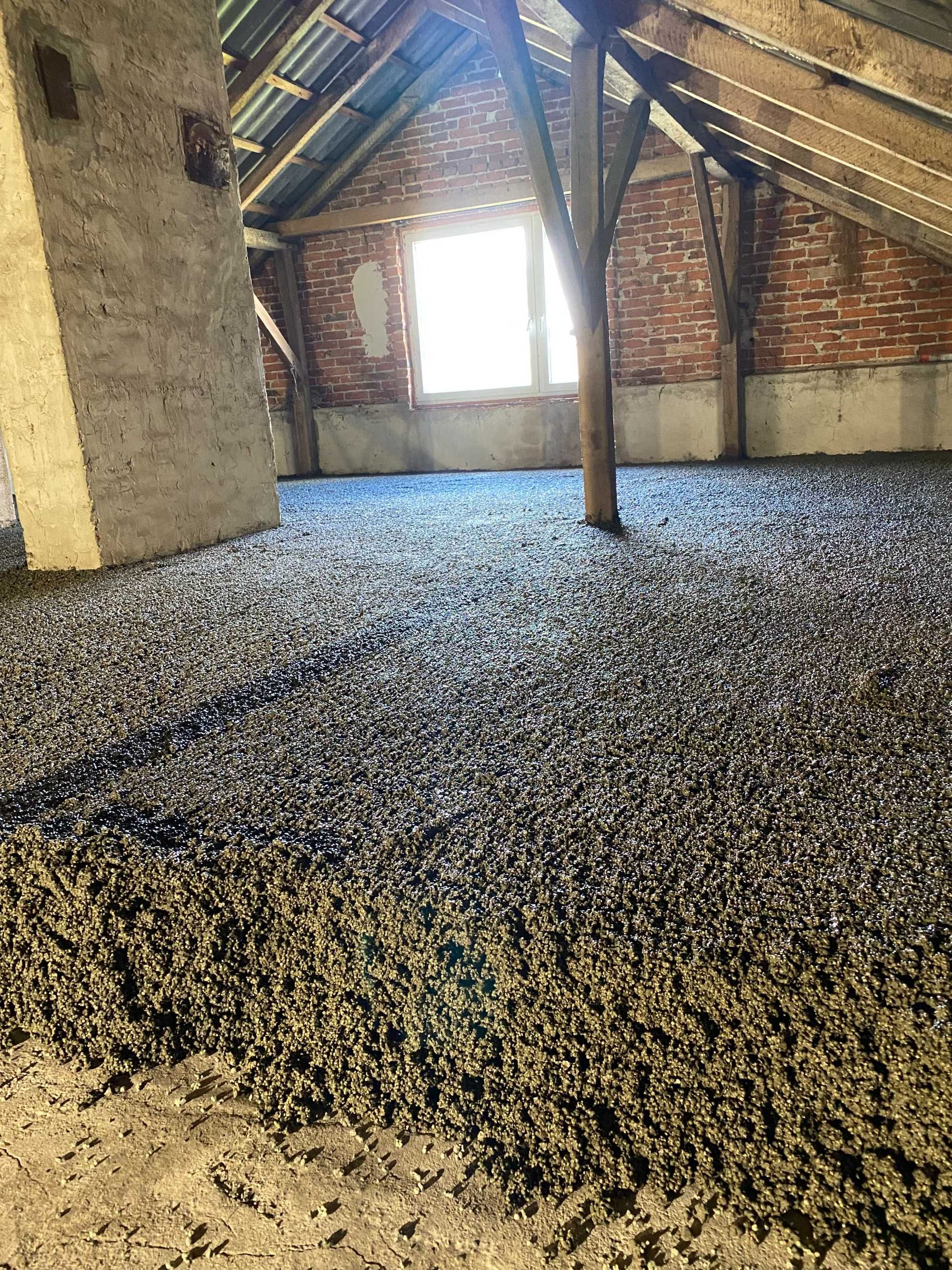 Styrocement, styrobeton, thermogray, docieplenie poddaszy, wylewki