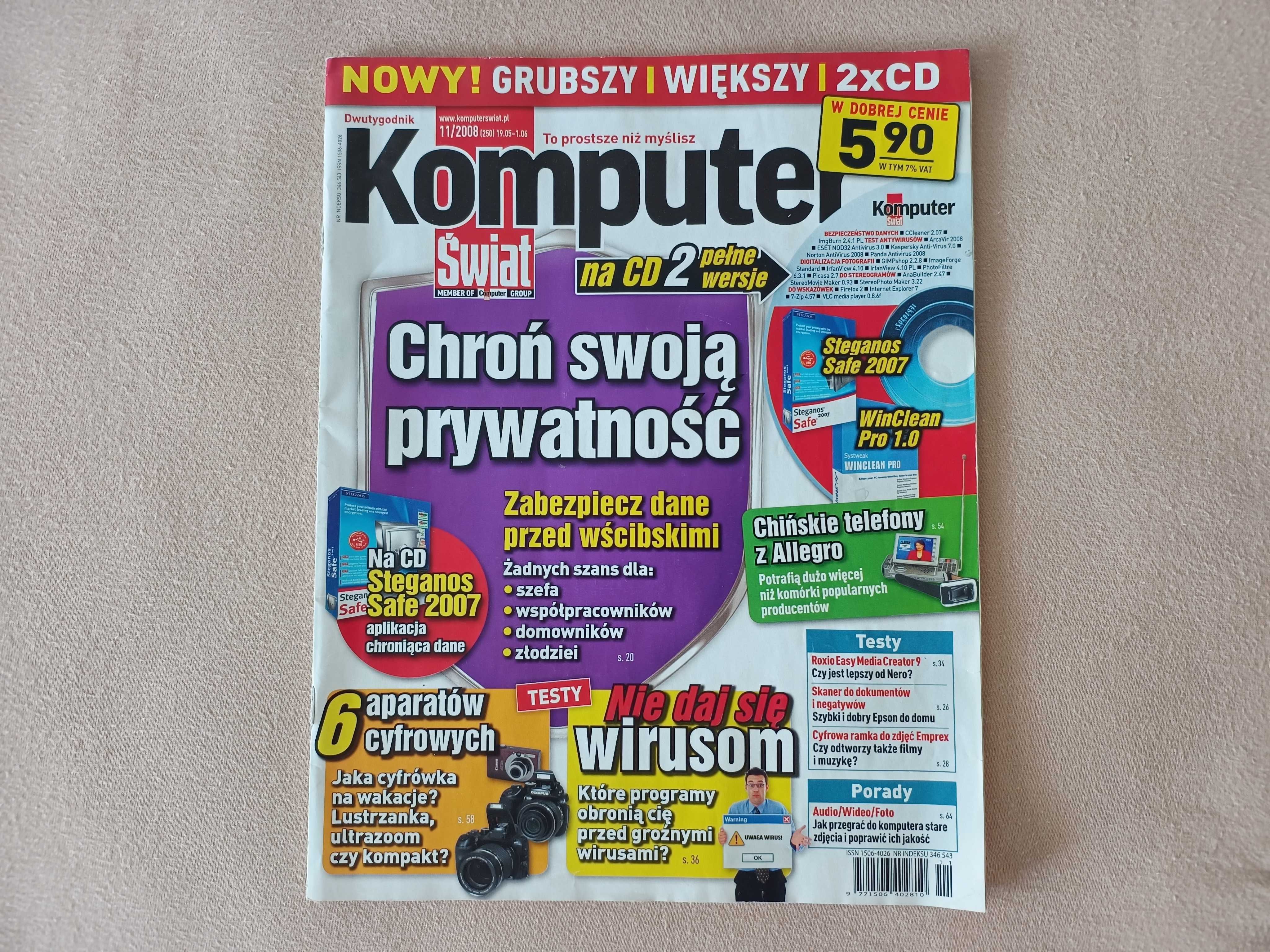 Komputer Świat 2008 Numer (250) - 11/2008 19.05 - 01.06 Maj - Czerwiec