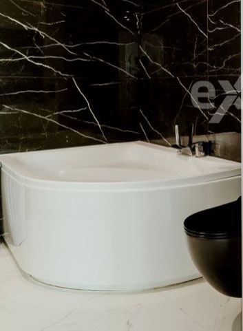 Wanna narożna biala akryl