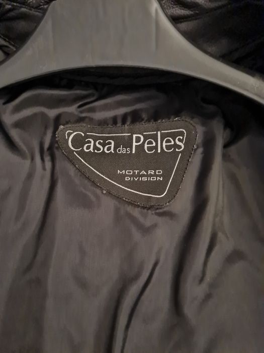 Casaco couro Motard casa das peles