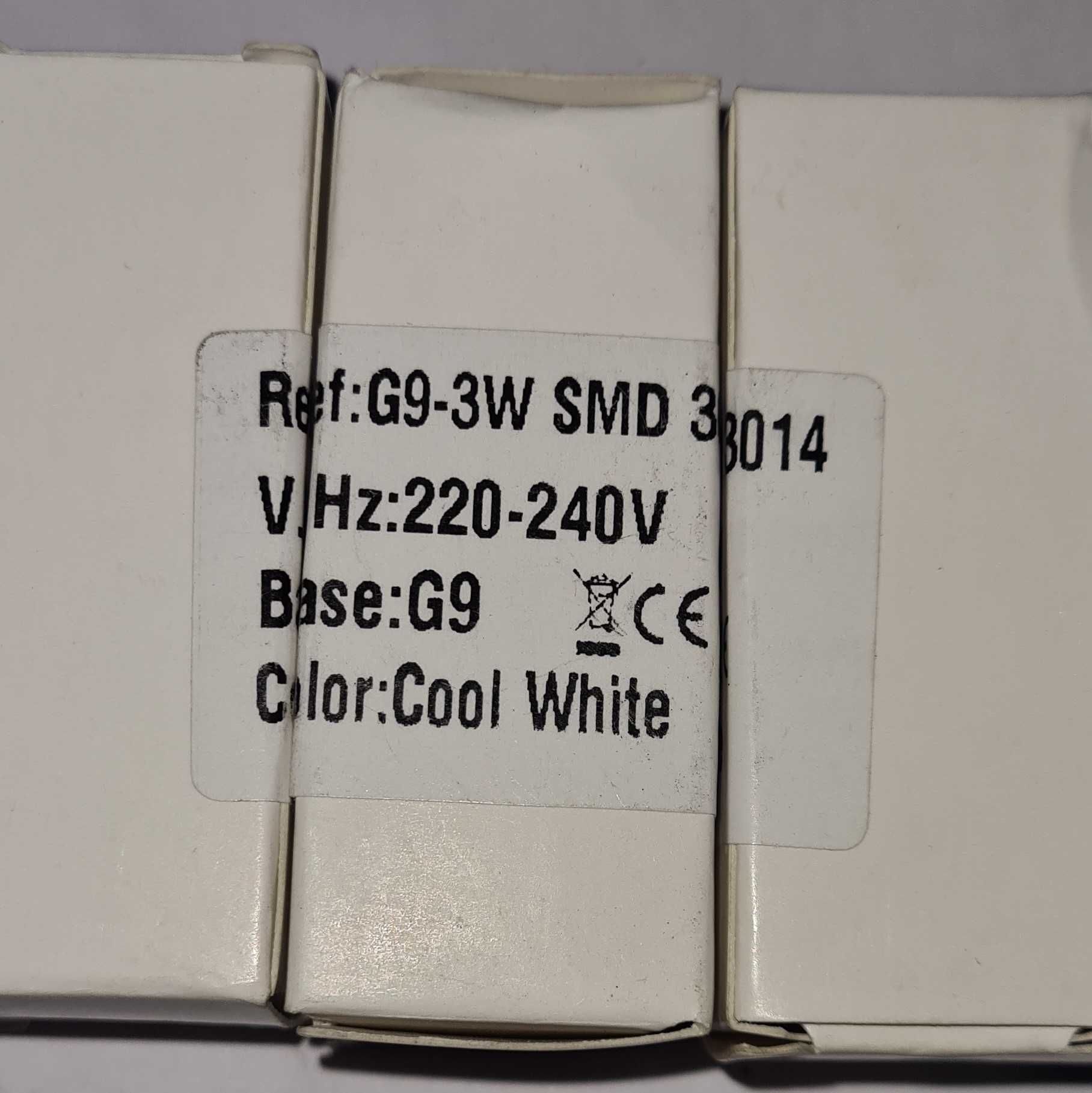 Lampada G9 3W SM D3014 Cool White 5 peças