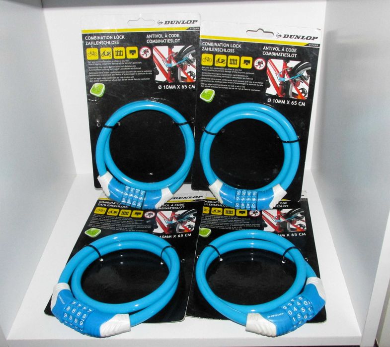 4 x Combination Lock/ Cadeado com Código, Dunlop