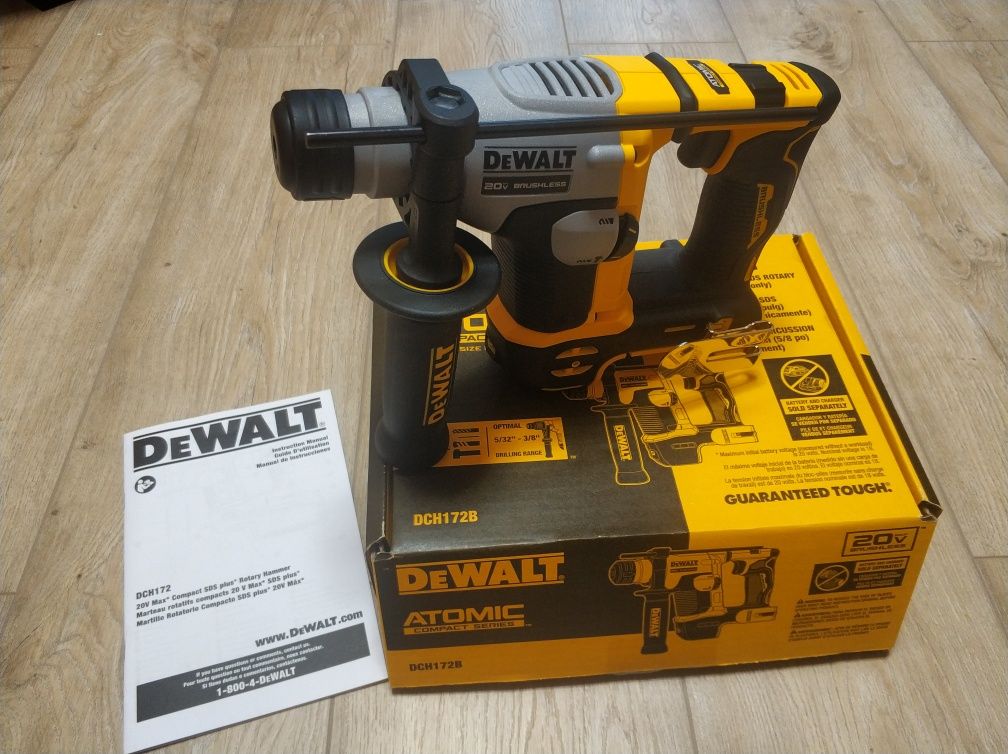 Перфоратор аккумуляторный SDS PLUS DeWALT DCH172  Atomic в кейсі