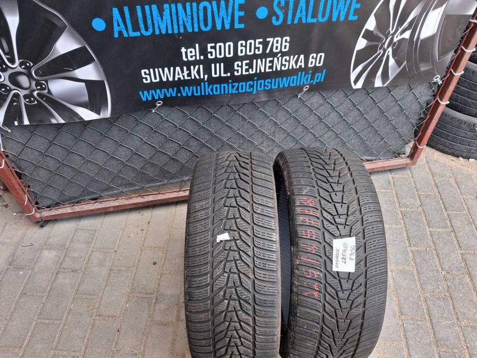 2x używane opony zimowe 225/45 R18 Hankook 2023r Montaż GWARANCJA