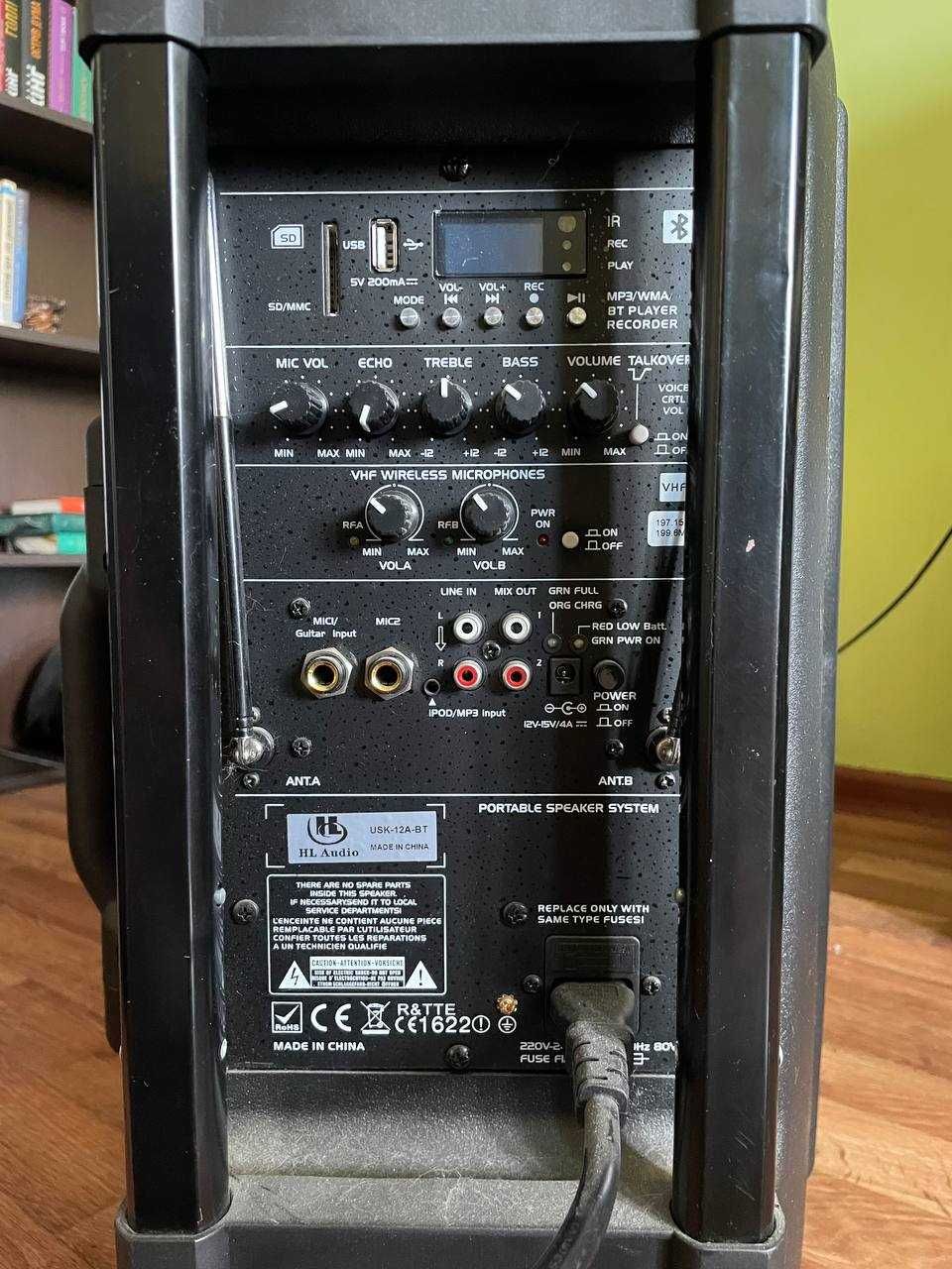 Актвивна портативна колонка з акамулятором HL Audio USK12A