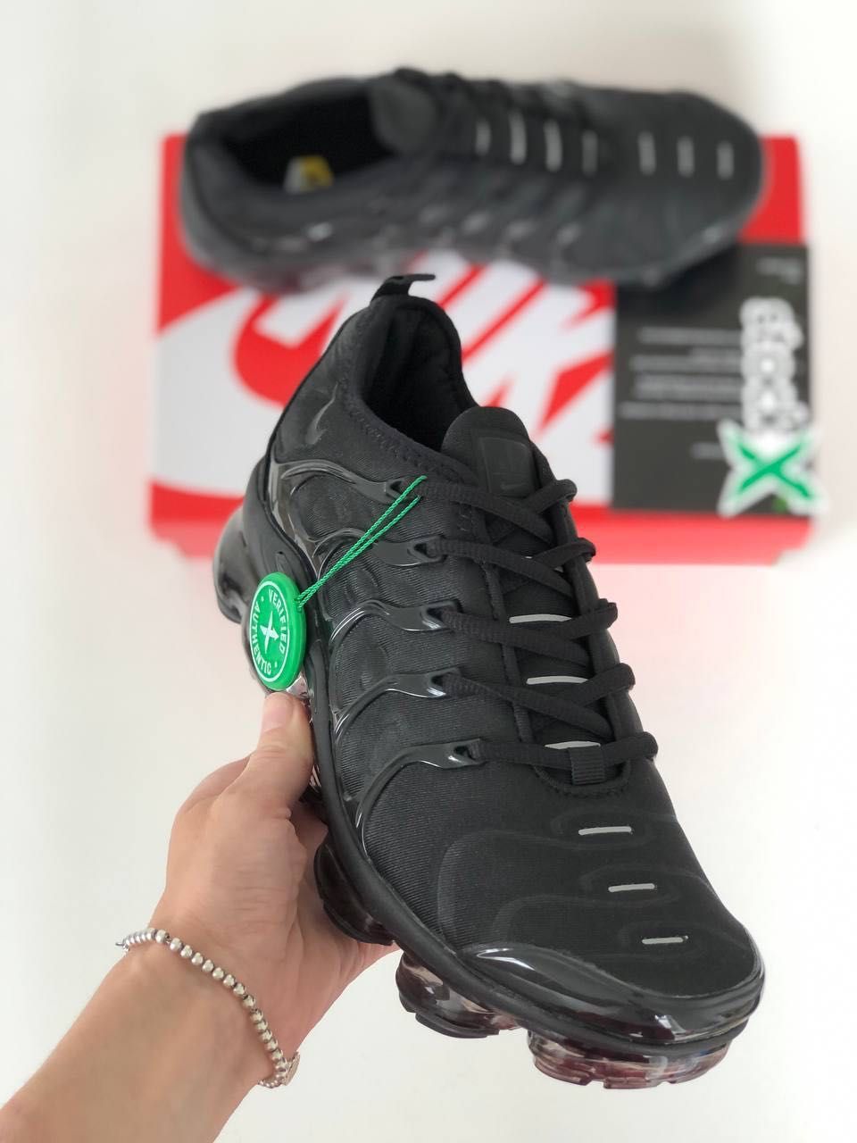 Мужские кроссовки Nike Air Vapor Max Plus black. Размеры 39-45