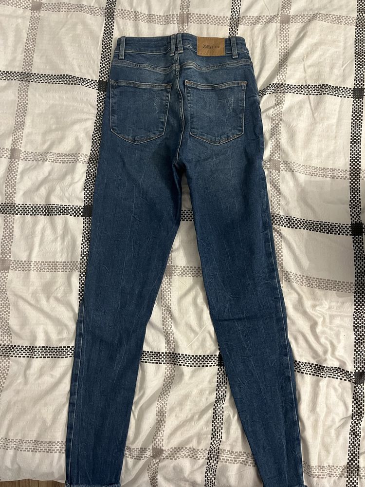 Spodnie jeansy skinny z wysokim stanem ZARA rozmiar 36