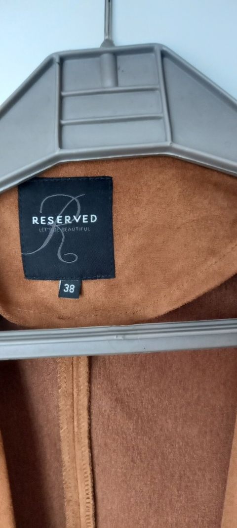 Bolerko zamszowe brązowe Reserved rozmiar 38/M