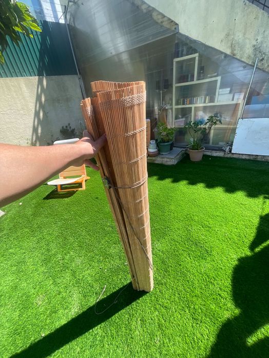 Estore de bambu 120cm largura