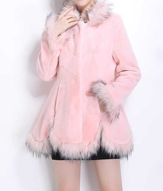 Casacos de pelo Super fofos e blusão invulgar.