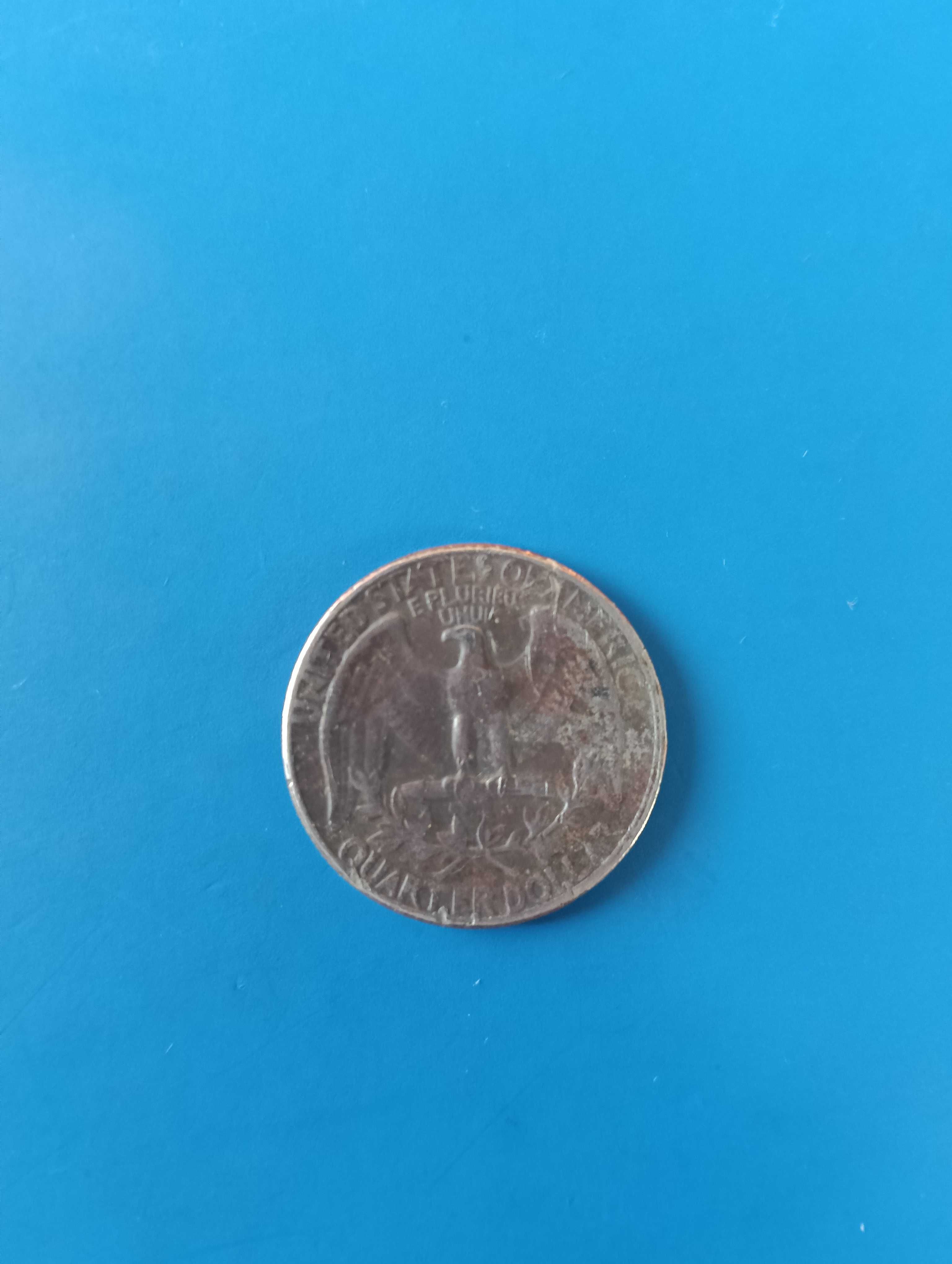 Ćwierćdolarówka 25 centów USA 1965 r.