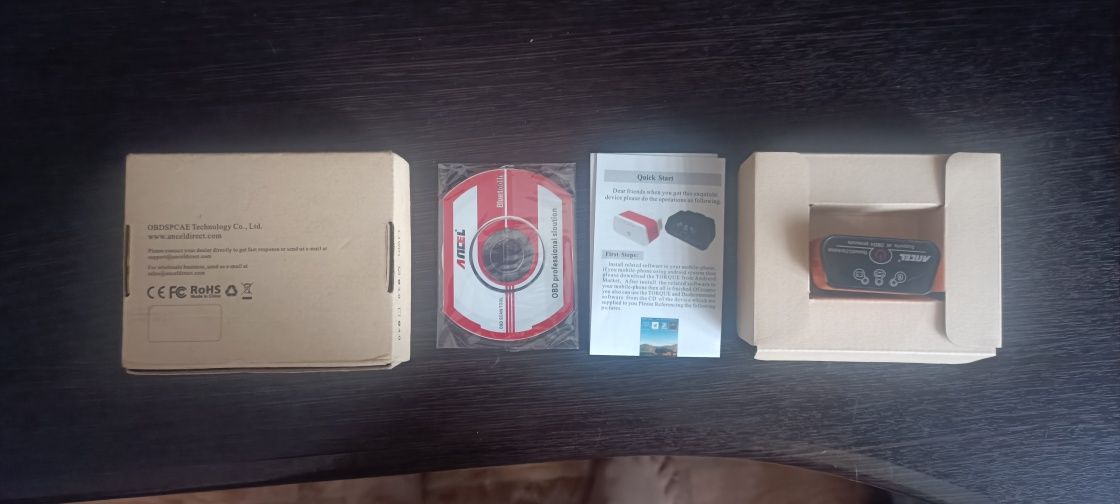 Автосканер Ancel OBD2 ELM327 v1.5 Bluetooth 3.0 для Android