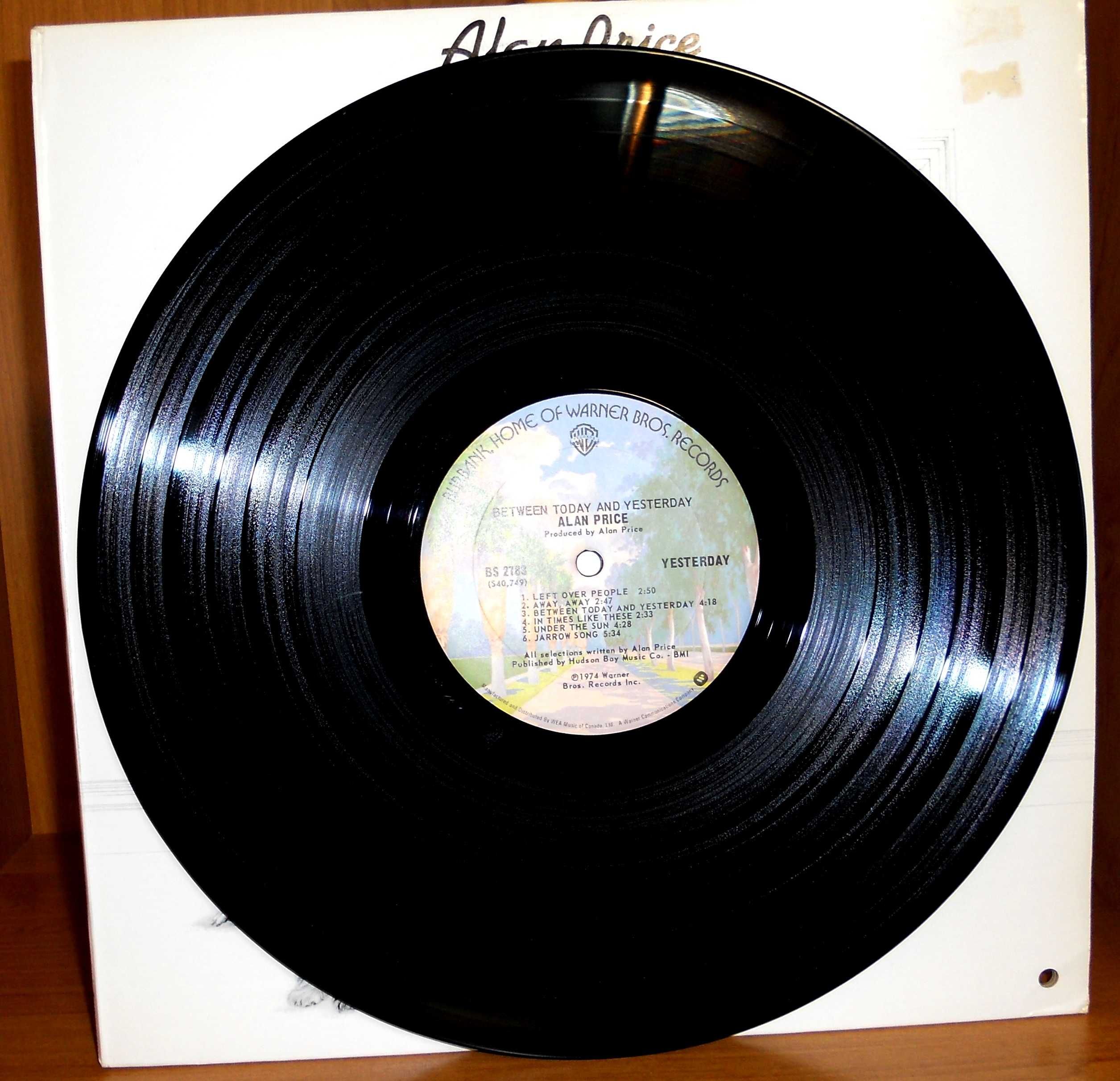 Вінілова платівка Allan Price – Between Today and Yesterday 1974