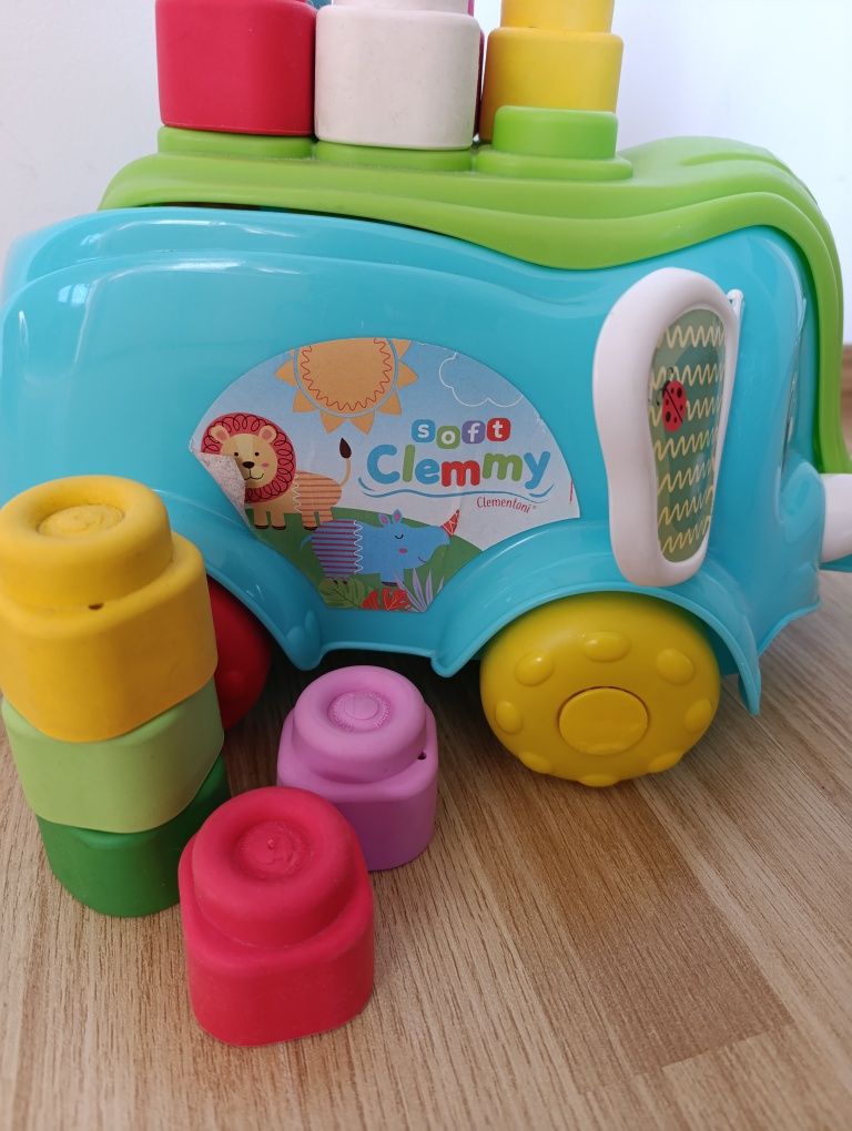 Конструктор Clemmy силіконовий мягкий  кубики фігура слоник