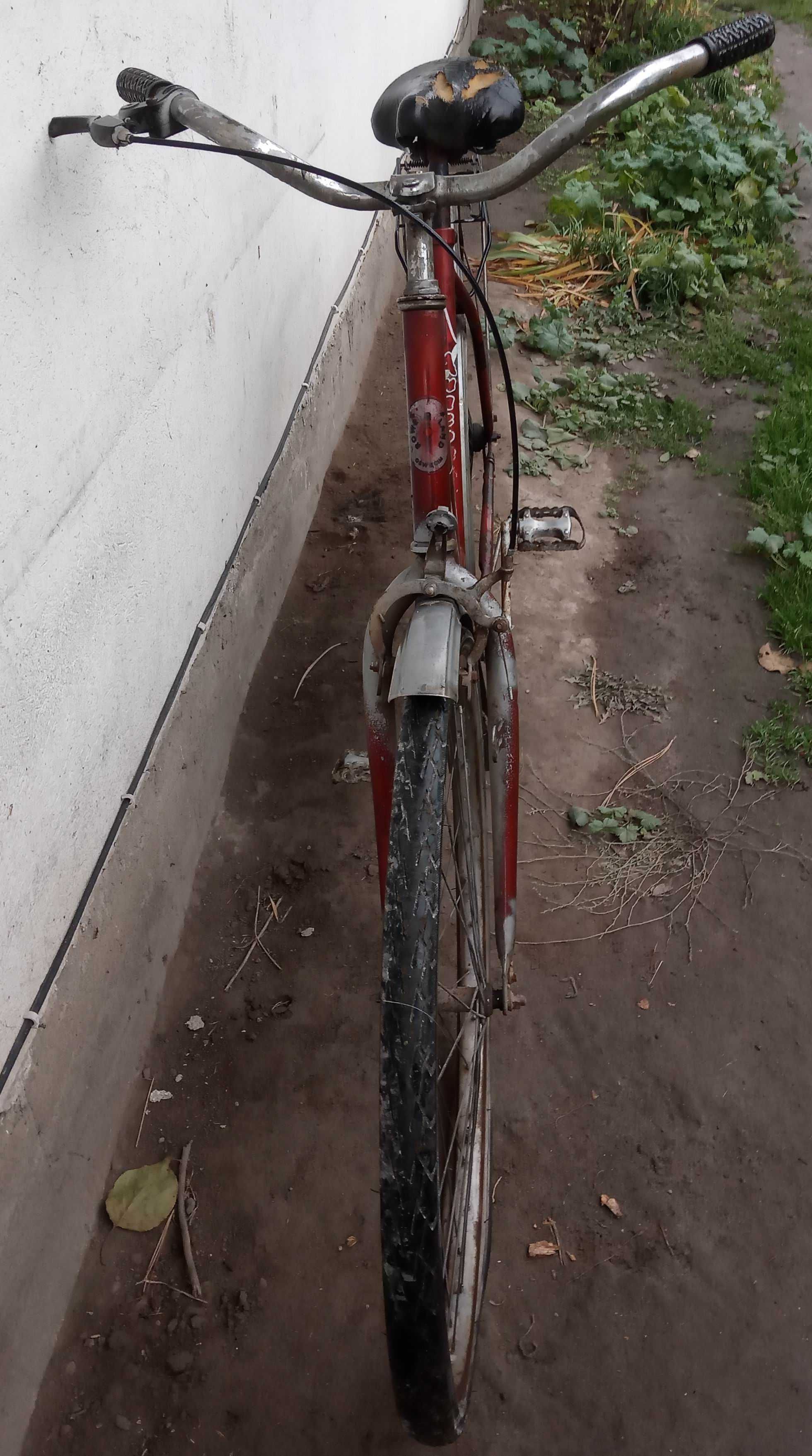 Stary rower do renowacji, kwietnik, ozdoba ogrodu