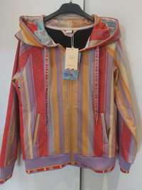 Femistories kurtka w kolorowe paski, bluza, softshell S