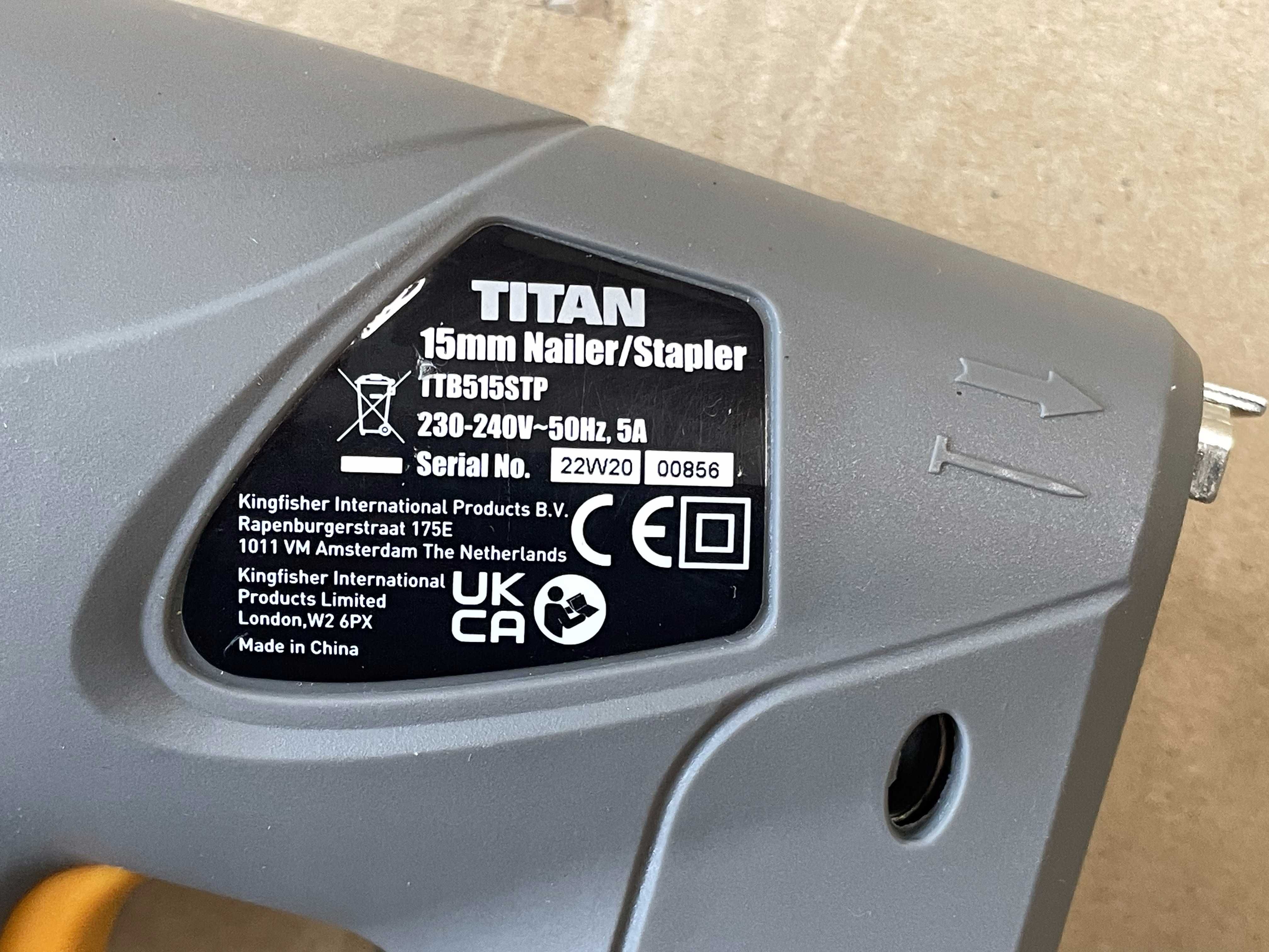 Titan Gwoździarka Zszywacz Taker Elektryczna TTB515STP