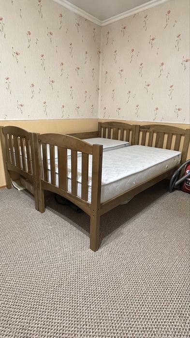 Двоповерхове ліжко - трансформер з матрацами БУ