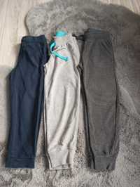 3 szt spodni jogger dresy 116cm h&m