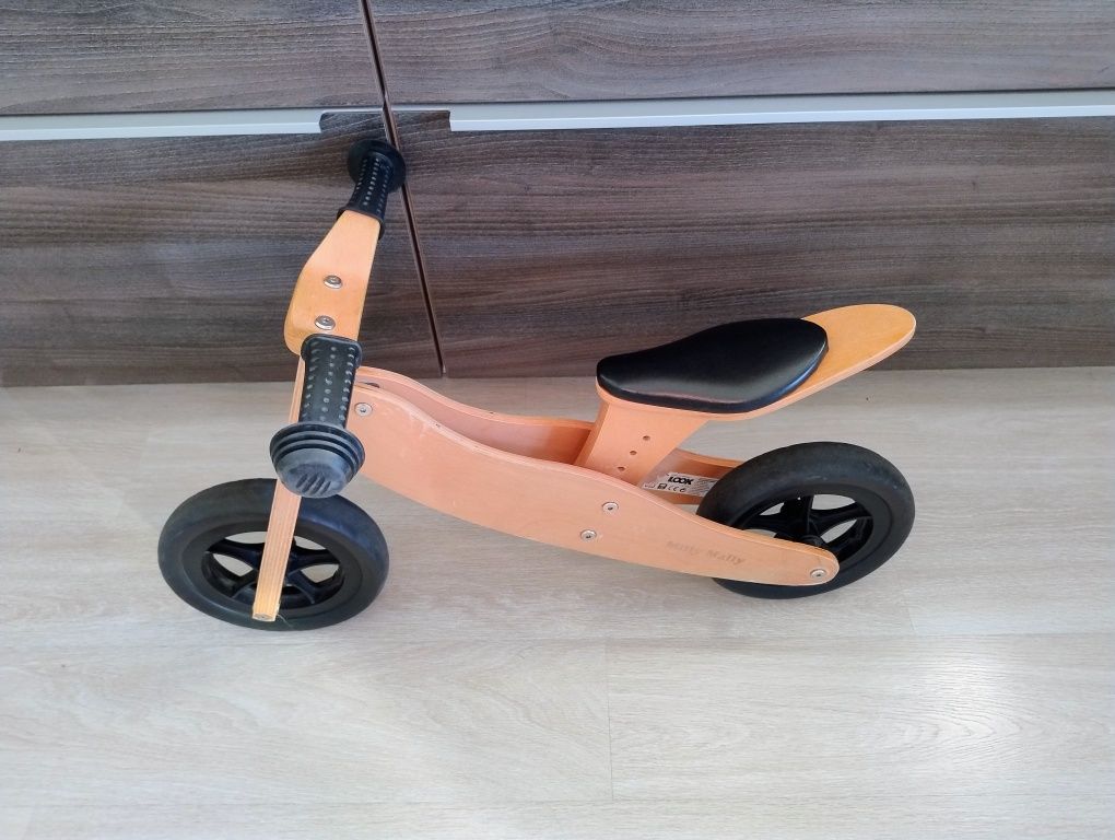 Rowerek biegowy drewniany 2w1