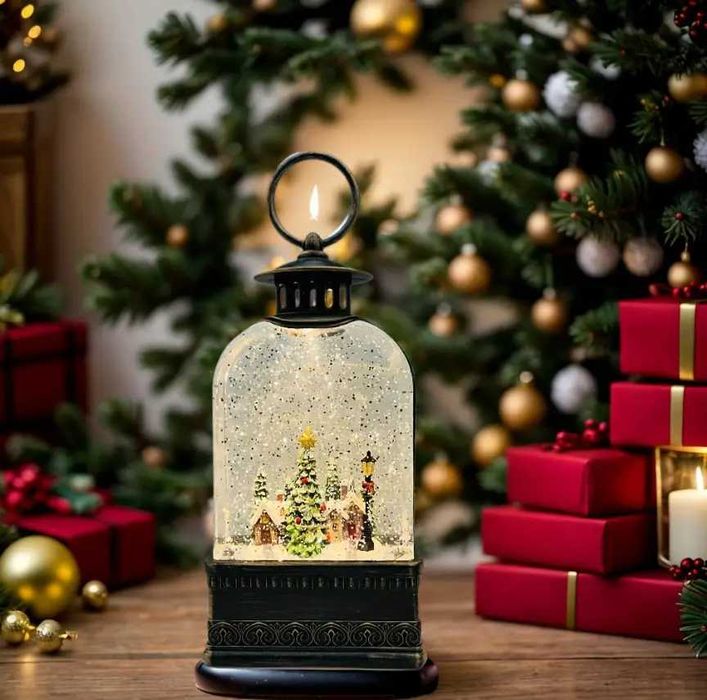 Нічник новорічний Старовинний ліхтар WDL-23013E з підсвіткою й музикою