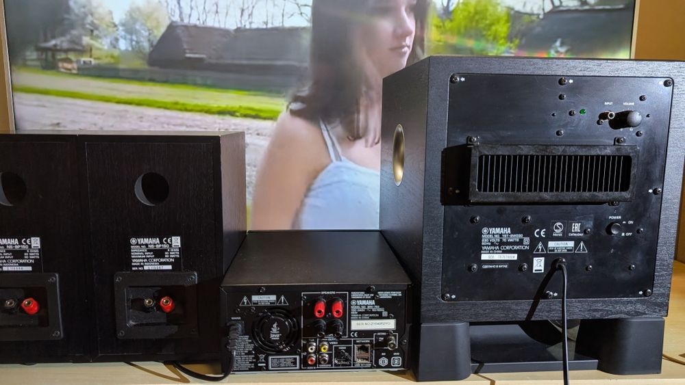YAMAHA BRX-750 (HDMI ARC)+ 2 x głośniki NS-BP150 + subwoofer YST-SW030