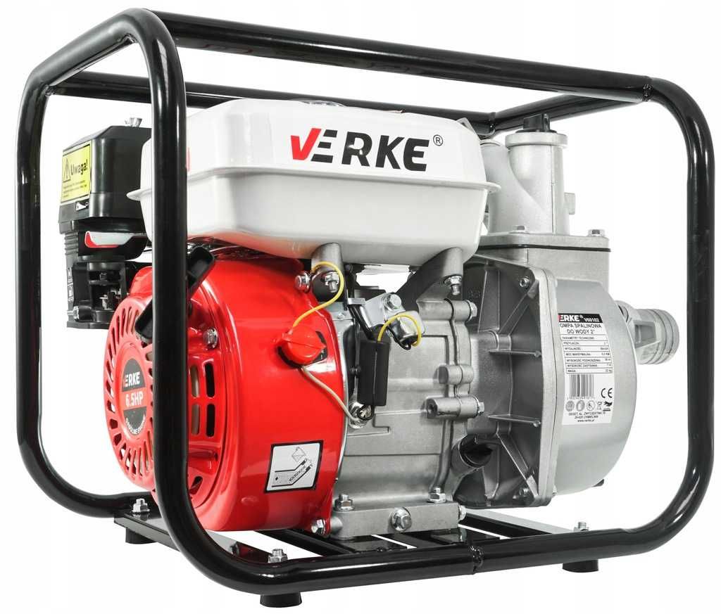 Pompa powierzchniowa spalinowa motopompa Verke 6 W 36000 l/h 2cale