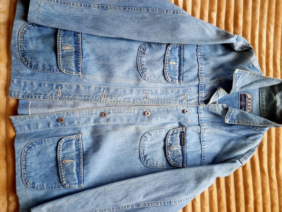 Жакет куртка вітрівка джинсова  декорована р.46